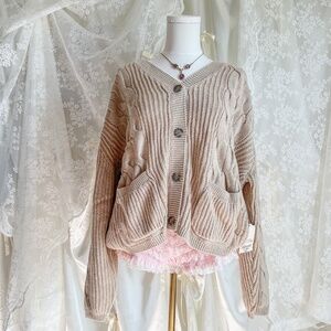 Light Brown St. John's Bay Cottagecore Sweater